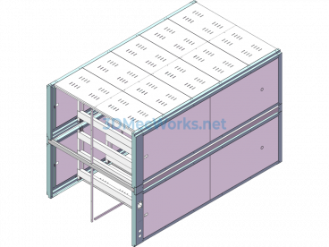 200ah-250ah Battery Cabinet Series - SolidWorks - Free Download