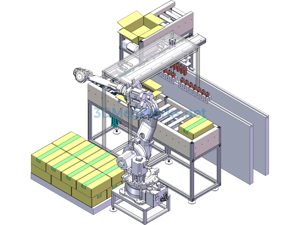 Automatic Unboxing and Feeding Conveyor Assembly (includes Detailed Ppt Instructions) - SolidWorks - Free Download Automatic Unboxing and Feeding Conveyor Assembly (includes Detailed Ppt Instructions)