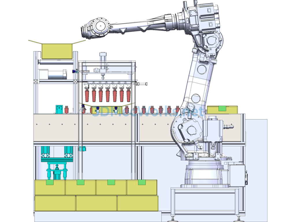 Automatic Unboxing and Feeding Conveyor Assembly (includes Detailed Ppt Instructions) - SolidWorks - Free Download Automatic Unboxing and Feeding Conveyor Assembly (includes Detailed Ppt Instructions) - Image 5