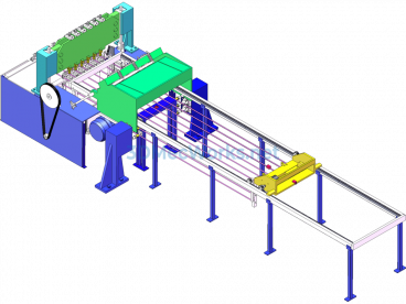 Automatic Cage Welding Machine For Special-Shaped Rebar (Mass-Produced) - SolidWorks - Free Download