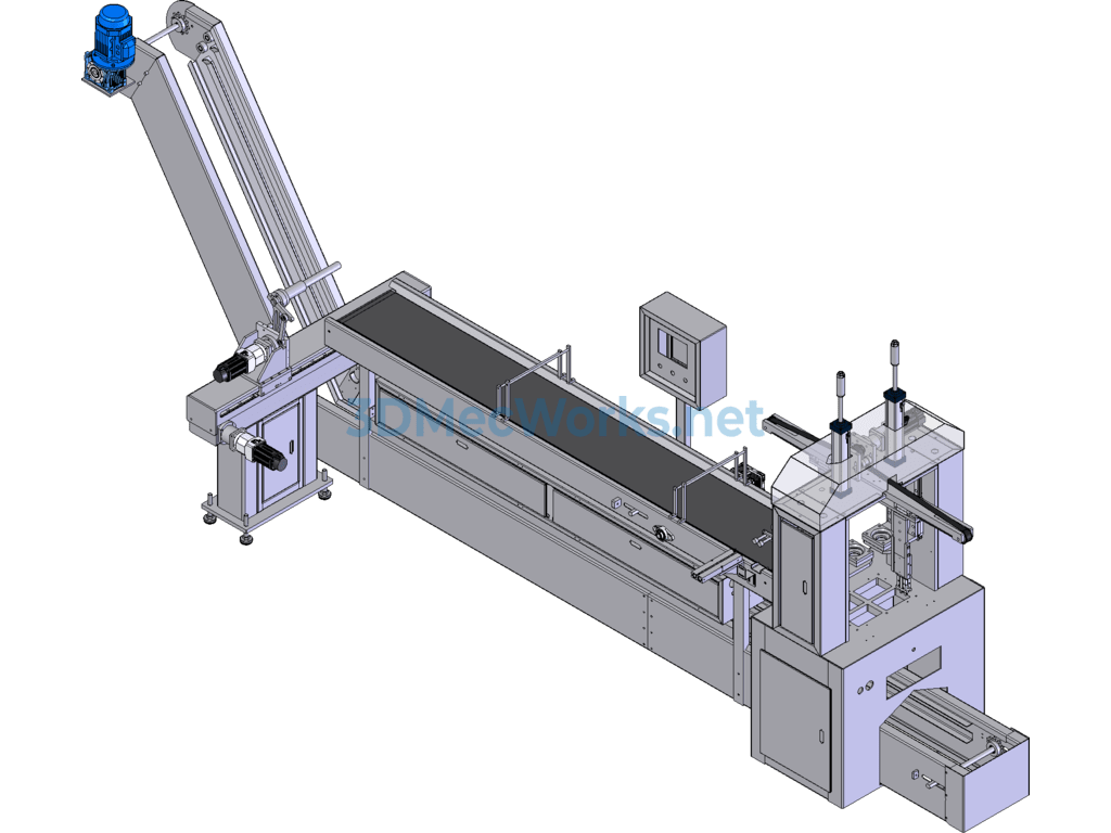 Automatic Ultrasonic Deburring Machine for Die-Cast Hardware (actual Production) - SolidWorks - Free Download Automatic Ultrasonic Deburring Machine for Die-Cast Hardware (actual Production)