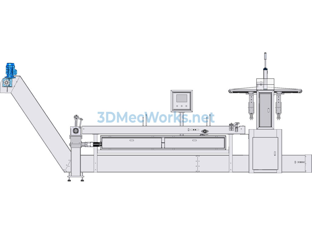 Automatic Ultrasonic Deburring Machine for Die-Cast Hardware (actual Production) - SolidWorks - Free Download Automatic Ultrasonic Deburring Machine for Die-Cast Hardware (actual Production) - Image 5
