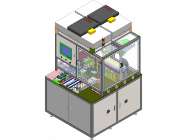 3.2-5 Inch Mobile Phone LCD Screen And Backlight Automatic Attachment Equipment - SolidWorks - Free Download