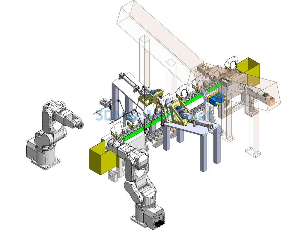 Automated 3m Mask Production Line - SolidWorks - Free Download Automated 3m Mask Production Line - Image 2