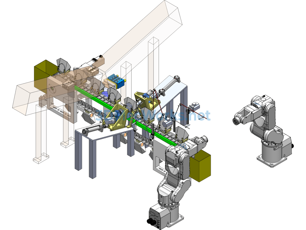 Automated 3m Mask Production Line - SolidWorks - Free Download Automated 3m Mask Production Line - Image 3