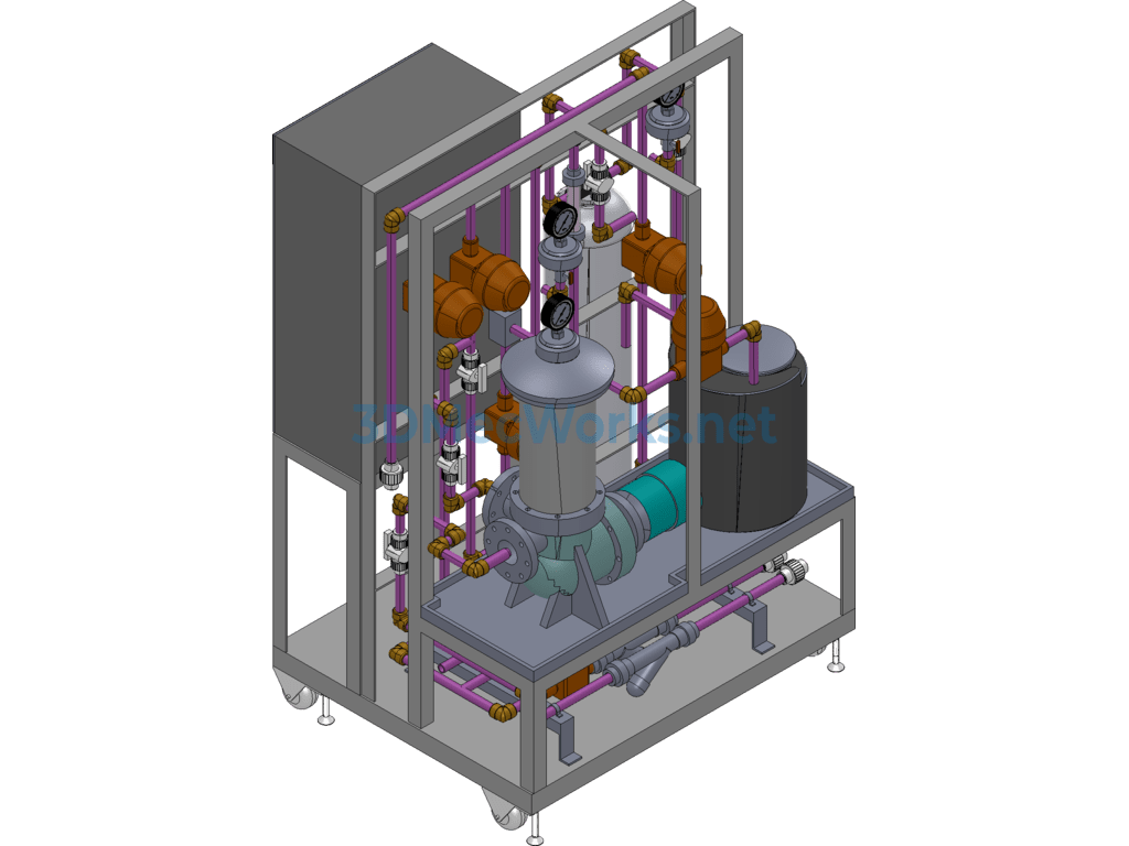 Trivalent Chromium Zinc Passivation Solution Regeneration Unit - SolidWorks - Free Download Trivalent Chromium Zinc Passivation Solution Regeneration Unit - Image 2