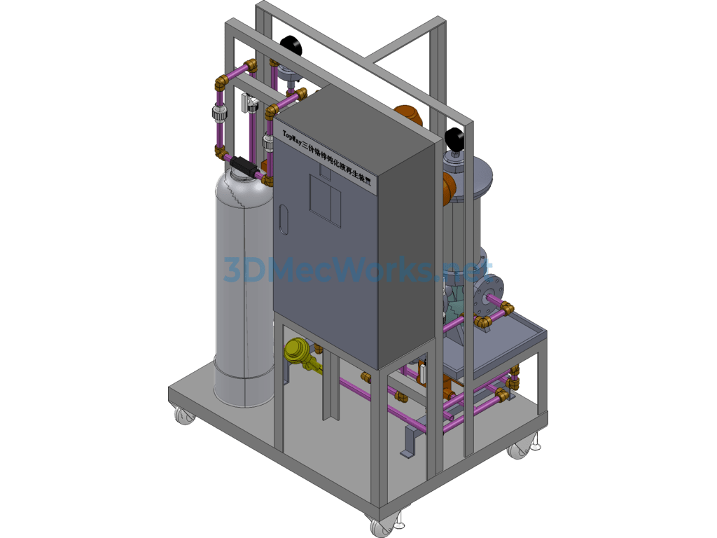 Trivalent Chromium Zinc Passivation Solution Regeneration Unit - SolidWorks - Free Download Trivalent Chromium Zinc Passivation Solution Regeneration Unit - Image 3