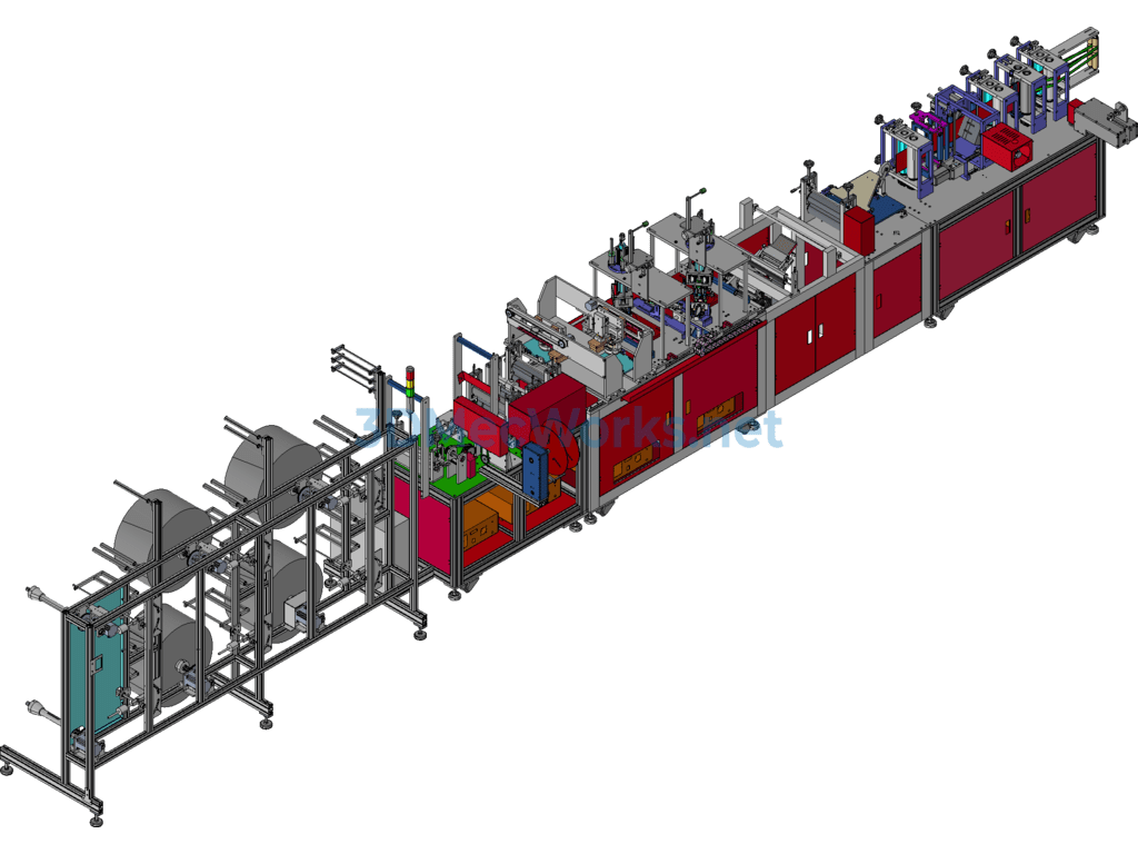 N95 Mask Machine - Automatic Labeling and Continuous Folding Integrated Production Line - Exported - Free Download N95 Mask Machine - Automatic Labeling and Continuous Folding Integrated Production Line - Image 4