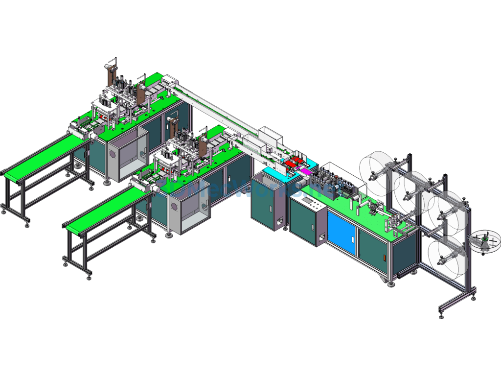Full Set One-To-Two Mask Machine (already in Mass Production) 3d 2d Bom Electrical Program, Fully Automatic Flat One-To-Two Mask Machine - SolidWorks - Free Download Full Set One-To-Two Mask Machine (already in Mass Production) 3d 2d Bom Electrical Program, Fully Automatic Flat One-To-Two Mask Machine