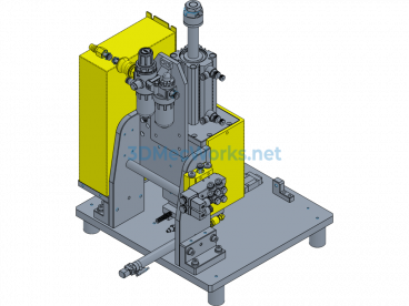 Metal Wire Clamp Cutting Fixture - Creo.Parametric - Free Download