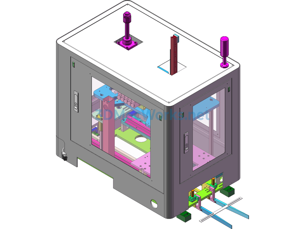 Fully Automatic Punching and Shaping Single-Station Press-Fitting Equipment - SolidWorks - Free Download Fully Automatic Punching and Shaping Single-Station Press-Fitting Equipment