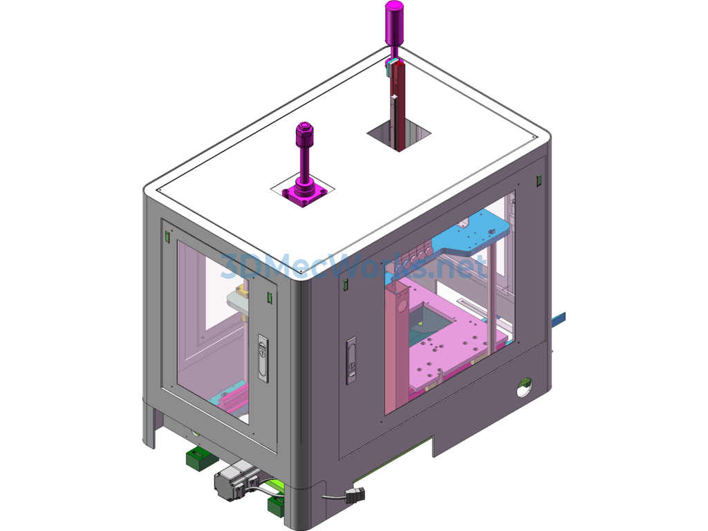 Fully Automatic Punching and Shaping Single-Station Press-Fitting Equipment - SolidWorks - Free Download Fully Automatic Punching and Shaping Single-Station Press-Fitting Equipment - Image 2