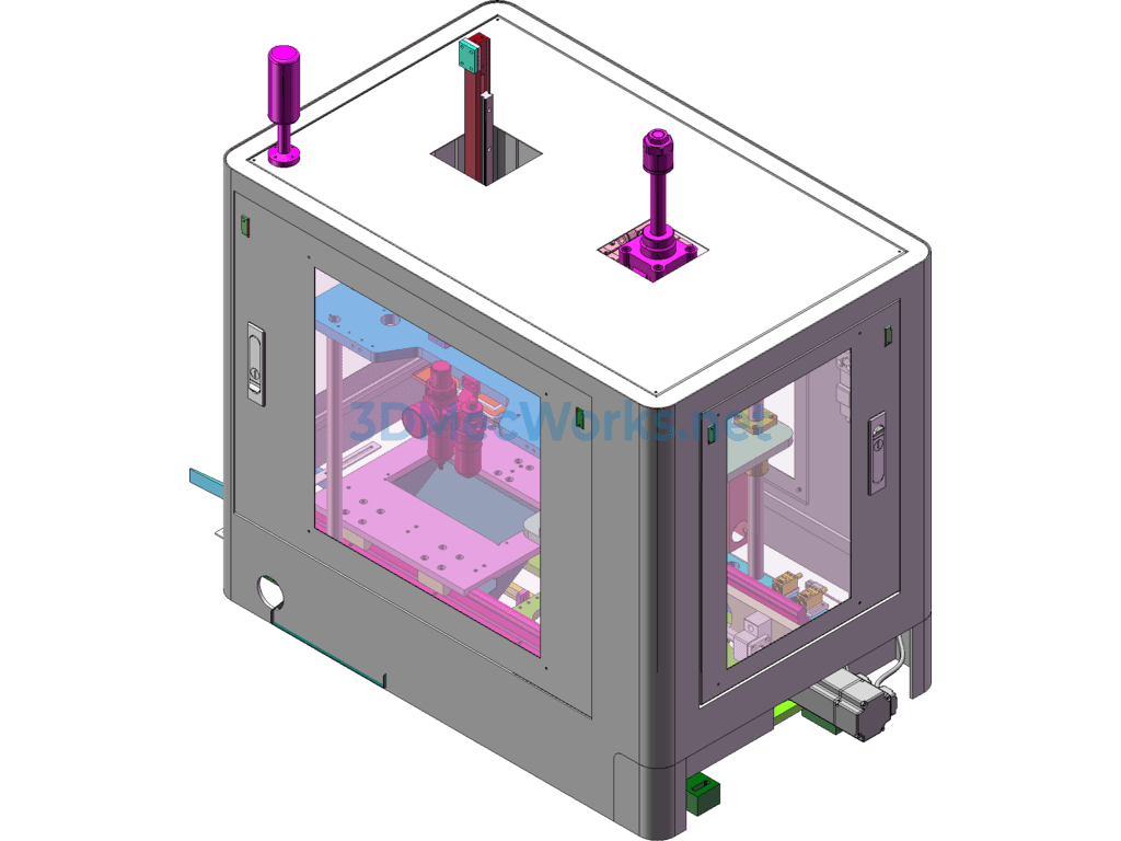 Fully Automatic Punching and Shaping Single-Station Press-Fitting Equipment - SolidWorks - Free Download Fully Automatic Punching and Shaping Single-Station Press-Fitting Equipment - Image 3