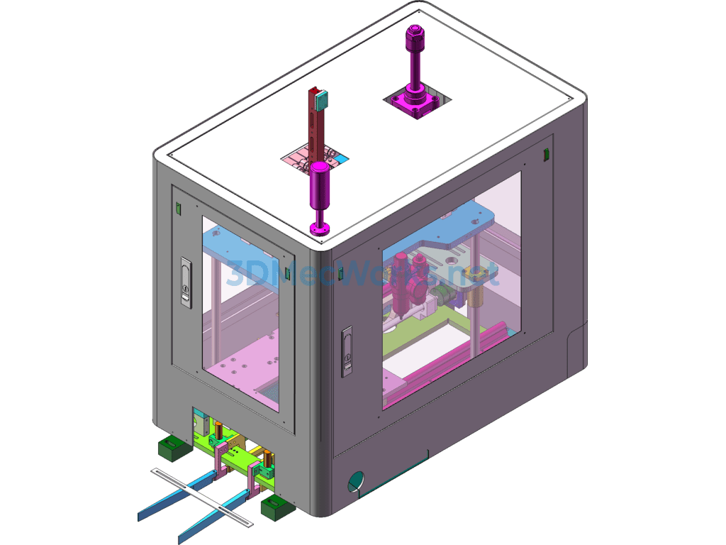 Fully Automatic Punching and Shaping Single-Station Press-Fitting Equipment - SolidWorks - Free Download Fully Automatic Punching and Shaping Single-Station Press-Fitting Equipment - Image 4