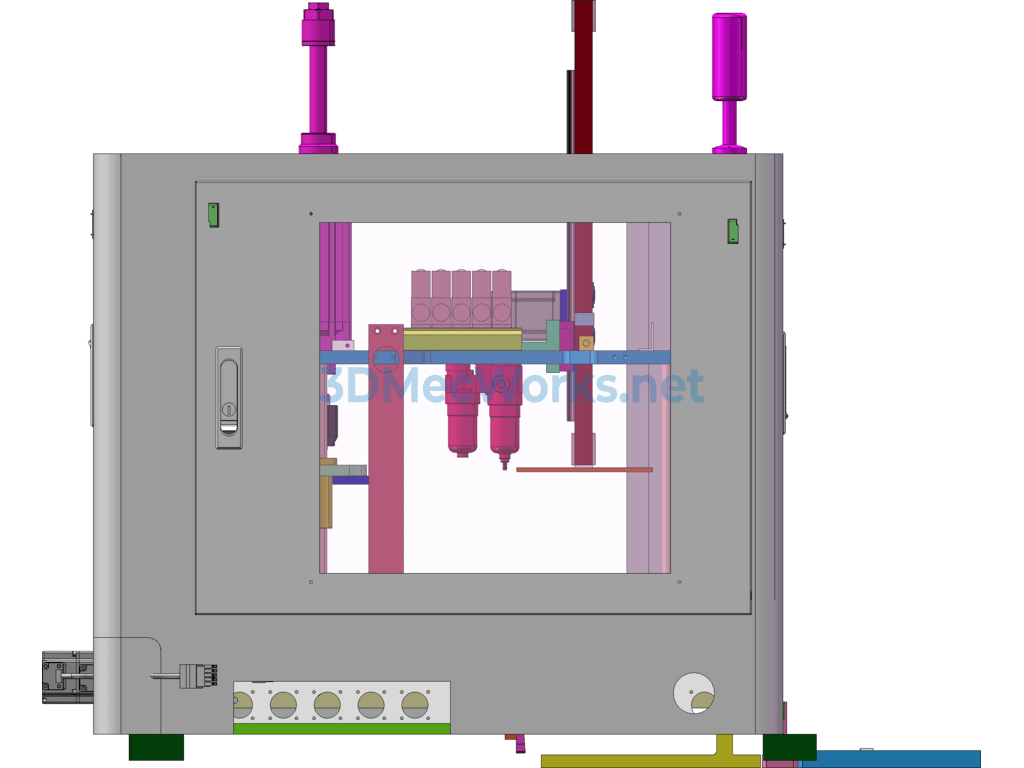 Fully Automatic Punching and Shaping Single-Station Press-Fitting Equipment - SolidWorks - Free Download Fully Automatic Punching and Shaping Single-Station Press-Fitting Equipment - Image 5