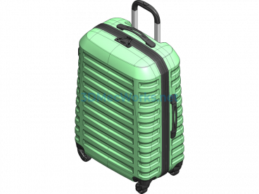 24-Inch Rolling Suitcase - SolidWorks - Free Download