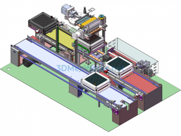 3D + Engineering Drawings + Source Files For Ten-Head Fully Automatic Blood Collection Tube Gel Filling Machine - SolidWorks - Free Download