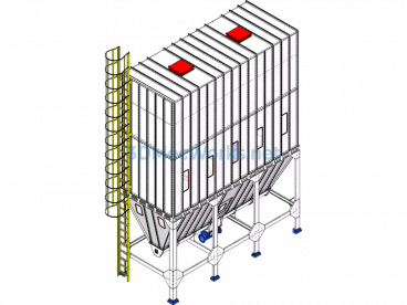 Woodworking Sheet Metal Assembly Dust Collector - Single Axis - SolidWorks - Free Download