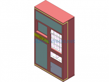 Lipstick Vending Machine - SolidWorks - Free Download