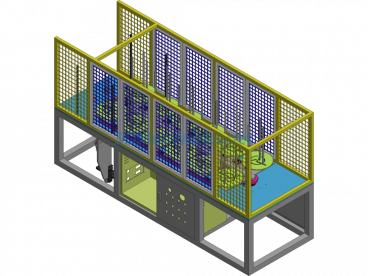 12-Station Rotary Feeding Rack - SolidWorks - Free Download