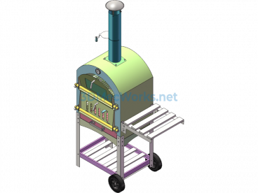 Barbecue Oven - Pizza Oven - SolidWorks - Free Download