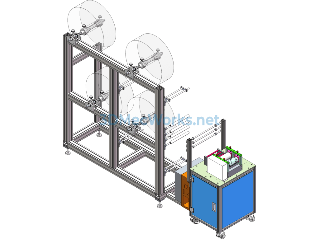 New N95 Semi-Automatic Mask Making Machine 3d Original File + Engineering Drawings + Bom - SolidWorks AutoCAD-ZWCAD - Free Download New N95 Semi-Automatic Mask Making Machine 3d Original File + Engineering Drawings + Bom - Image 3