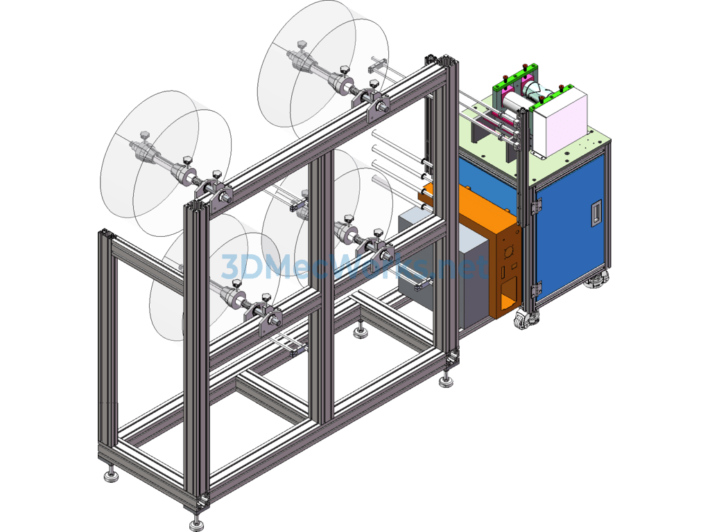 New N95 Semi-Automatic Mask Making Machine 3d Original File + Engineering Drawings + Bom - SolidWorks AutoCAD-ZWCAD - Free Download New N95 Semi-Automatic Mask Making Machine 3d Original File + Engineering Drawings + Bom - Image 4