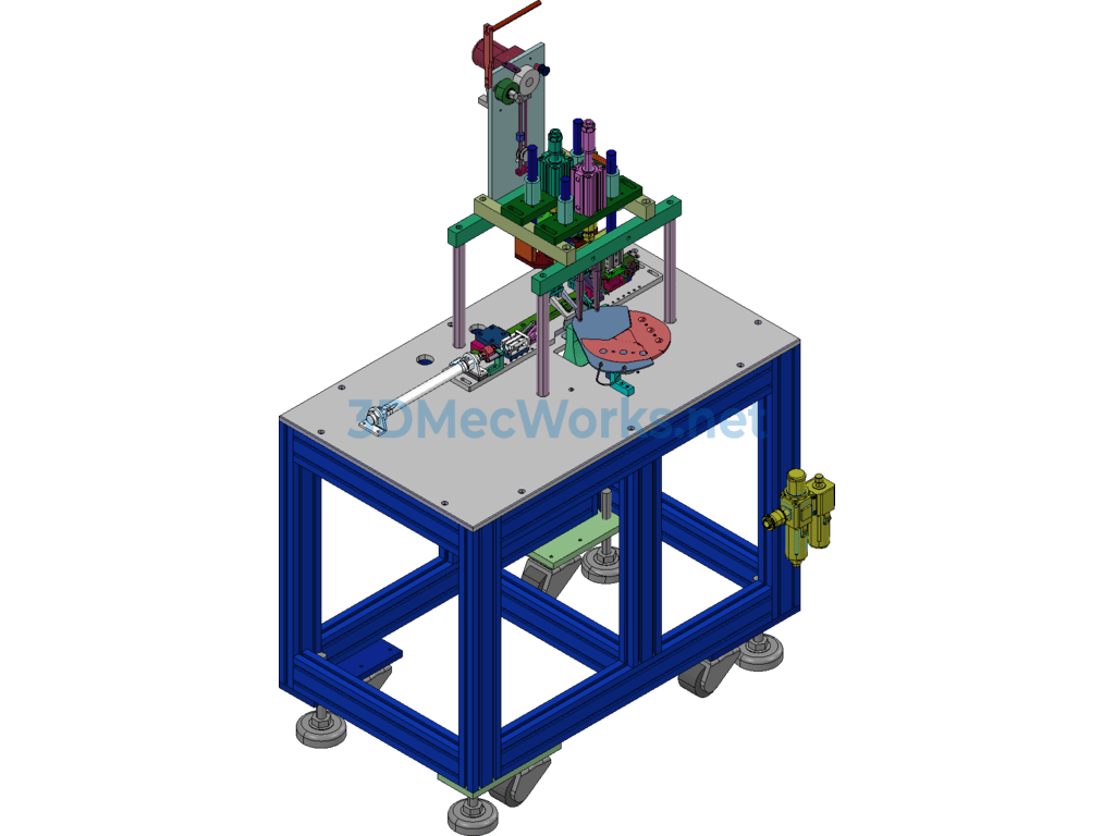N95 Semi-Automatic Ear Strap Machine Rotary Welding Machine 3d Original File + Engineering Drawings + Bom - SolidWorks - Free Download N95 Semi-Automatic Ear Strap Machine Rotary Welding Machine 3d Original File + Engineering Drawings + Bom - Image 2
