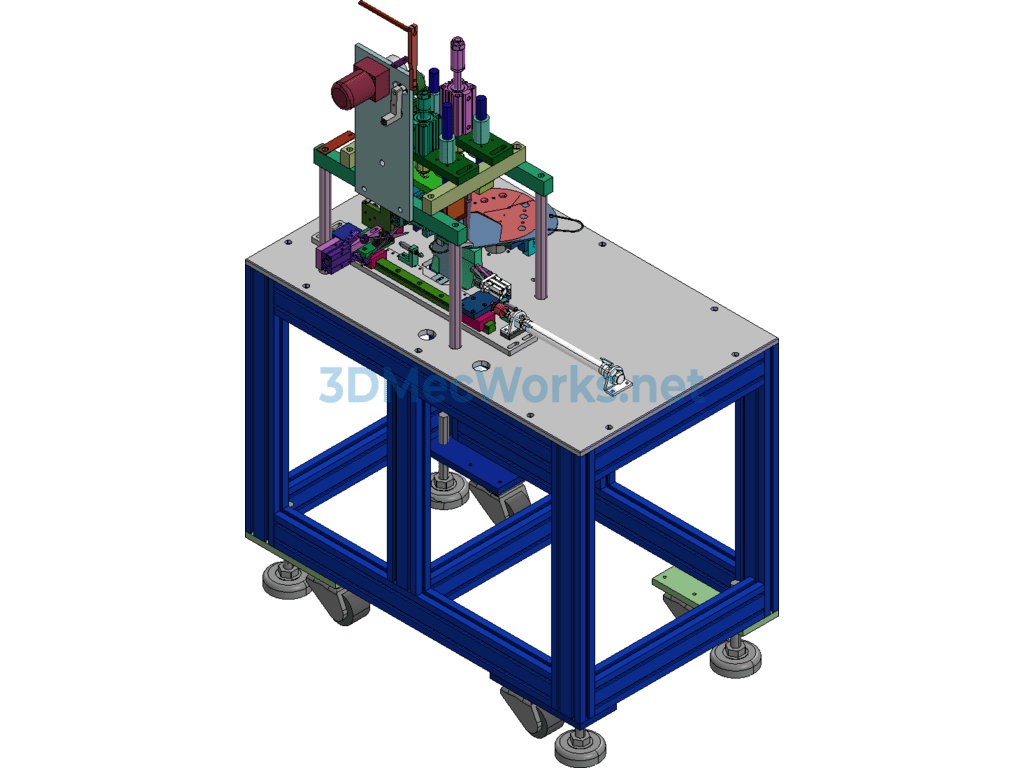N95 Semi-Automatic Ear Strap Machine Rotary Welding Machine 3d Original File + Engineering Drawings + Bom - SolidWorks - Free Download N95 Semi-Automatic Ear Strap Machine Rotary Welding Machine 3d Original File + Engineering Drawings + Bom - Image 3