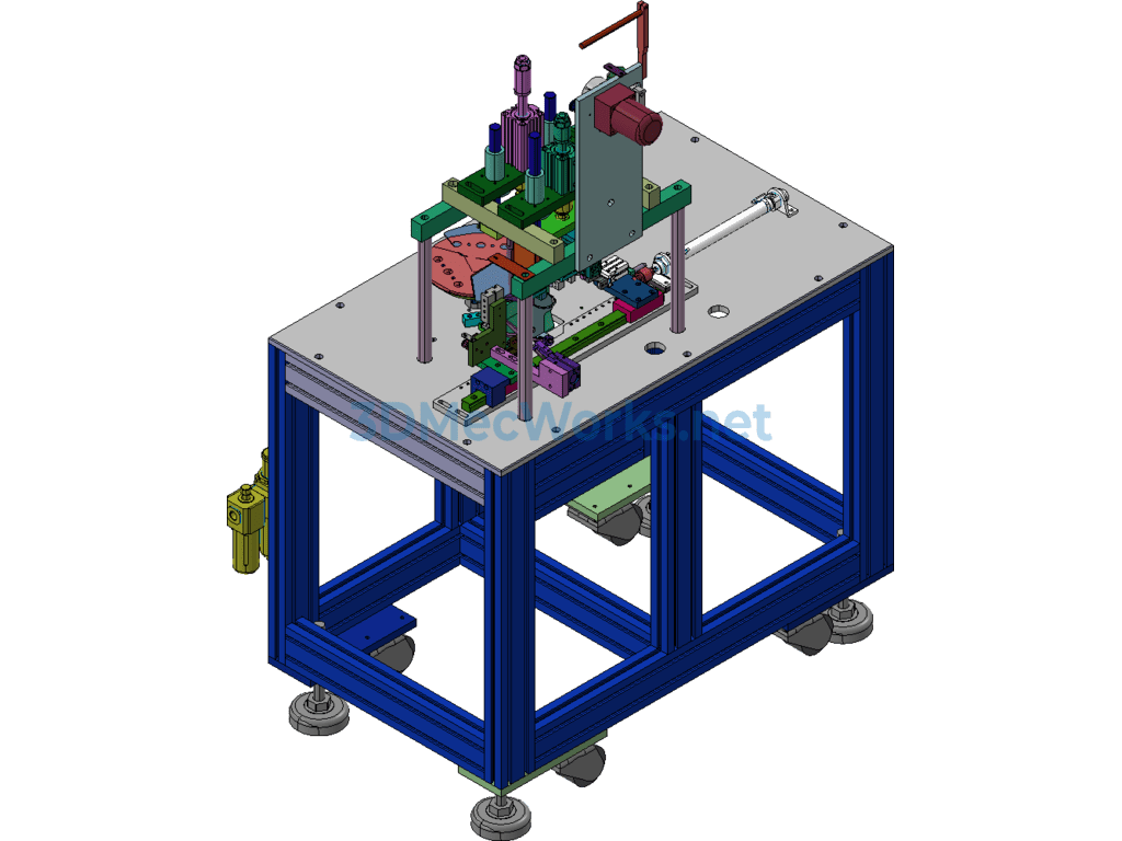 N95 Semi-Automatic Ear Strap Machine Rotary Welding Machine 3d Original File + Engineering Drawings + Bom - SolidWorks - Free Download N95 Semi-Automatic Ear Strap Machine Rotary Welding Machine 3d Original File + Engineering Drawings + Bom - Image 4