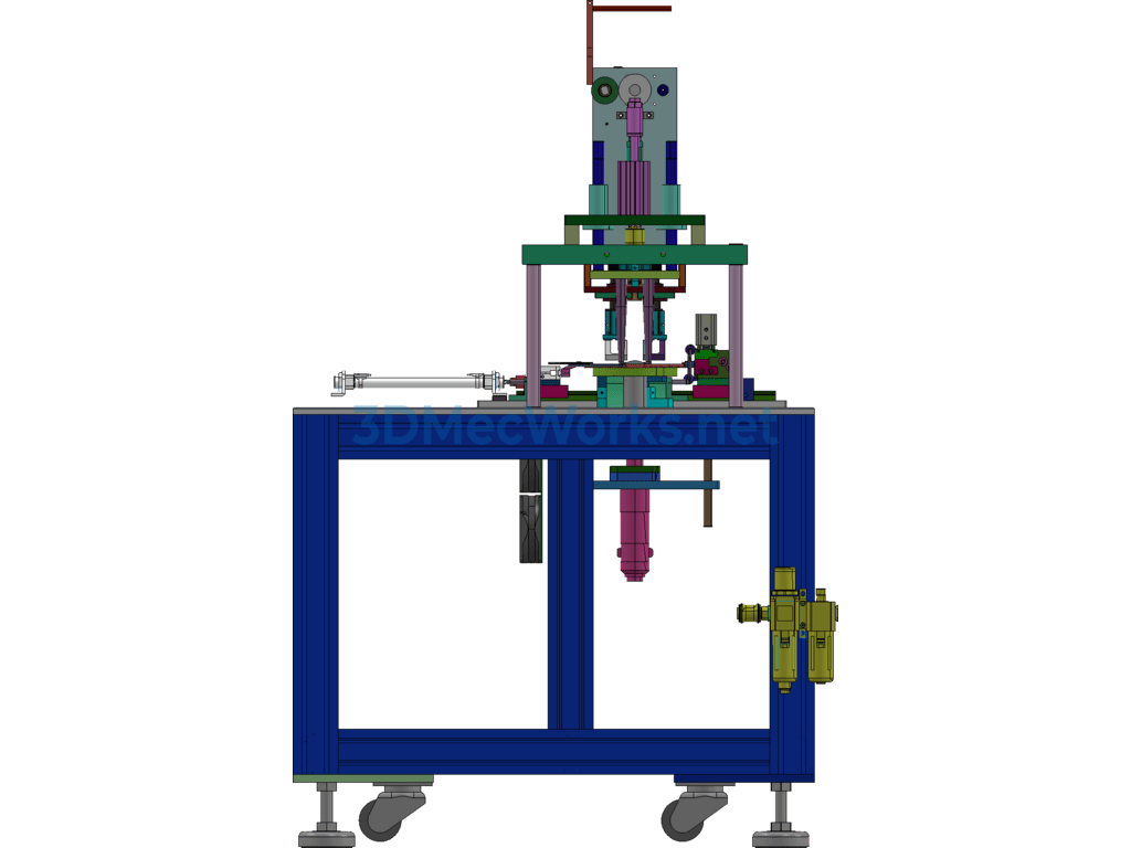 N95 Semi-Automatic Ear Strap Machine Rotary Welding Machine 3d Original File + Engineering Drawings + Bom - SolidWorks - Free Download N95 Semi-Automatic Ear Strap Machine Rotary Welding Machine 3d Original File + Engineering Drawings + Bom - Image 5