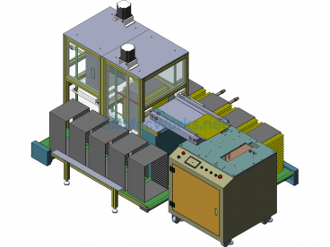 Loading And Panel Cutting Integrated Machine - SolidWorks - Free Download