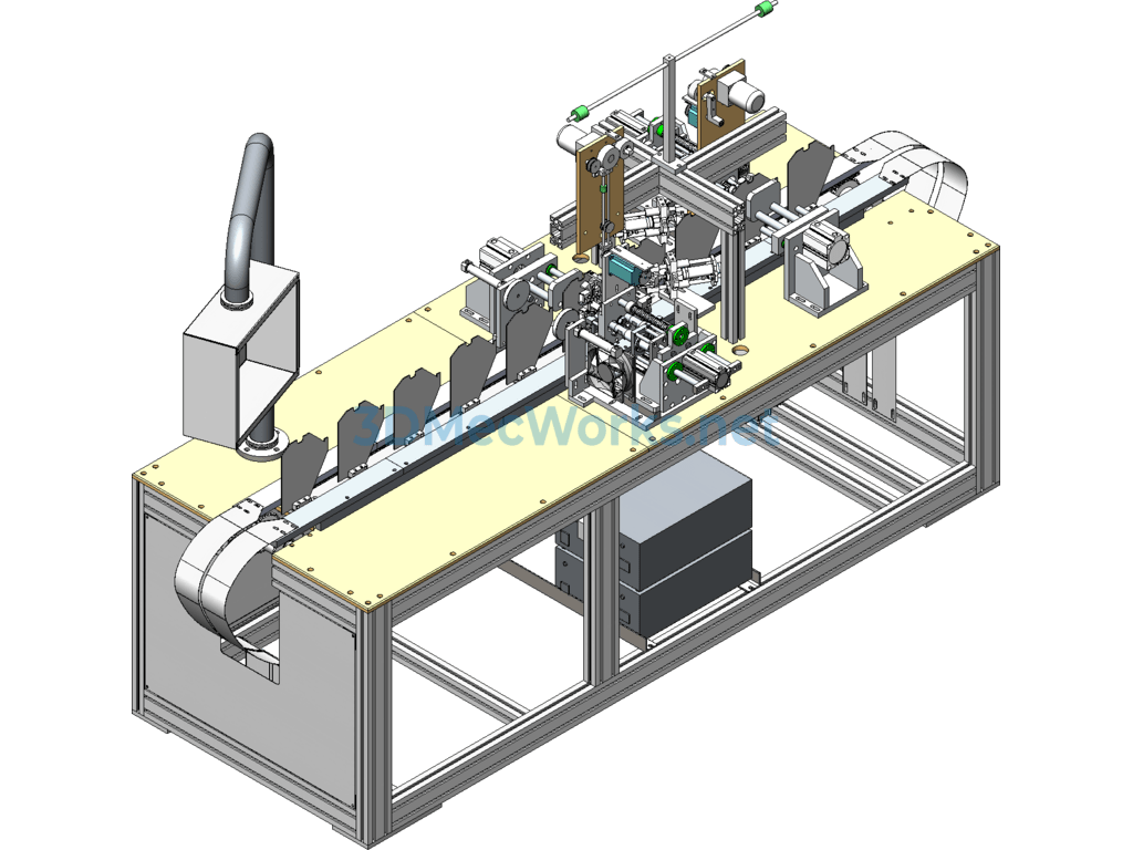 Revised N95 Ear Band Welding Machine 3d + Engineering Drawings + Bom List - SolidWorks - Free Download Revised N95 Ear Band Welding Machine 3d + Engineering Drawings + Bom List - Image 2