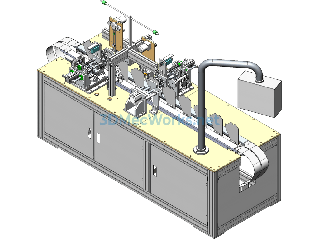 Revised N95 Ear Band Welding Machine 3d + Engineering Drawings + Bom List - SolidWorks - Free Download Revised N95 Ear Band Welding Machine 3d + Engineering Drawings + Bom List - Image 3