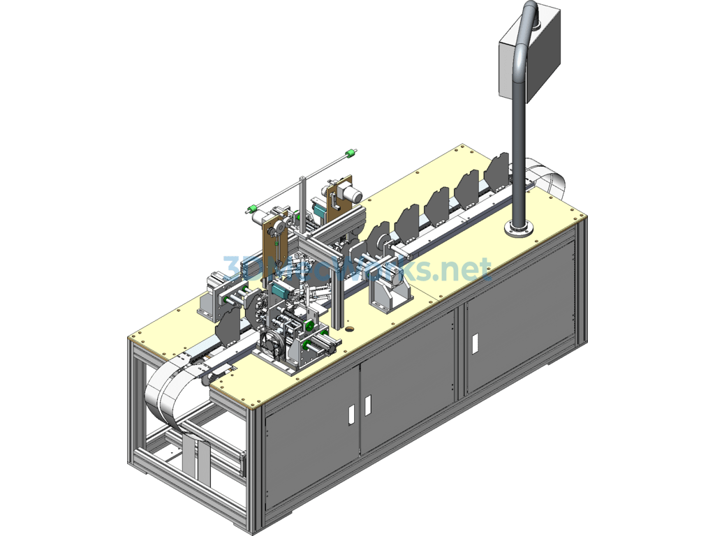 Revised N95 Ear Band Welding Machine 3d + Engineering Drawings + Bom List - SolidWorks - Free Download Revised N95 Ear Band Welding Machine 3d + Engineering Drawings + Bom List - Image 4