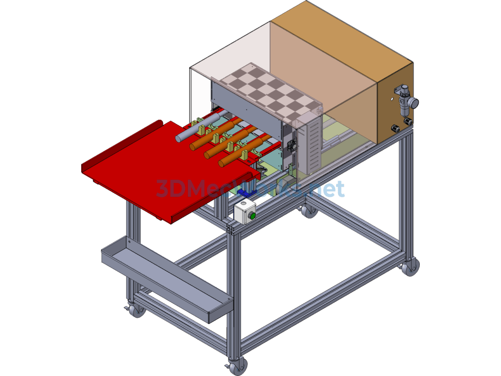 Heat Shrink Tube Baking Machine (includes Complete Bom List of Produced Equipment) - SolidWorks - Free Download Heat Shrink Tube Baking Machine (includes Complete Bom List of Produced Equipment) - Image 4