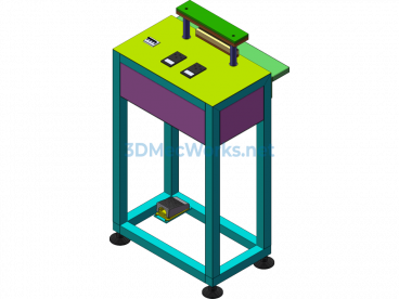 Sealing Machine 3D + Physical Photo - SolidWorks - Free Download