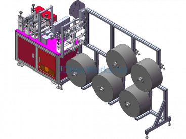 Semi-Automatic N95 Mask Equipment 3D + Engineering Drawings + BOM - SolidWorks - Free Download