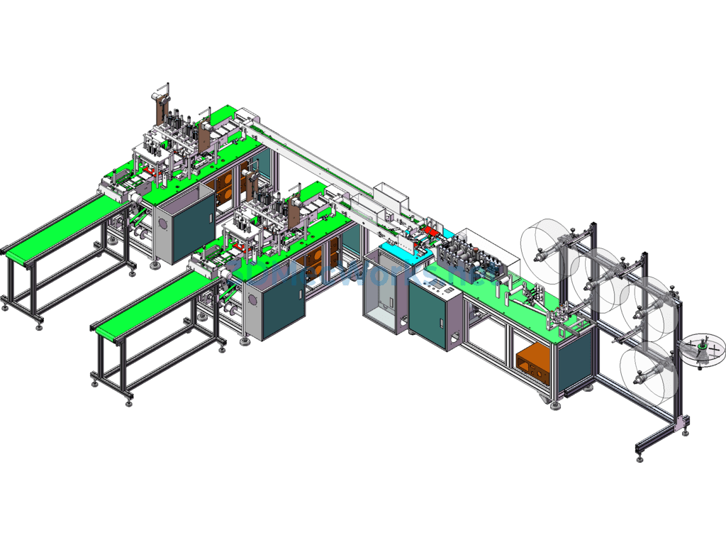 Revised Original Blueprint: One-To-Two Flat Face Mask Second Generation Machine - SolidWorks - Free Download Revised Original Blueprint: One-To-Two Flat Face Mask Second Generation Machine