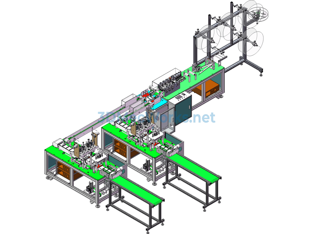 Revised Original Blueprint: One-To-Two Flat Face Mask Second Generation Machine - SolidWorks - Free Download Revised Original Blueprint: One-To-Two Flat Face Mask Second Generation Machine - Image 2
