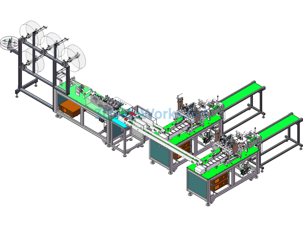 Revised Original Blueprint: One-To-Two Flat Face Mask Second Generation Machine - SolidWorks - Free Download Revised Original Blueprint: One-To-Two Flat Face Mask Second Generation Machine - Image 3