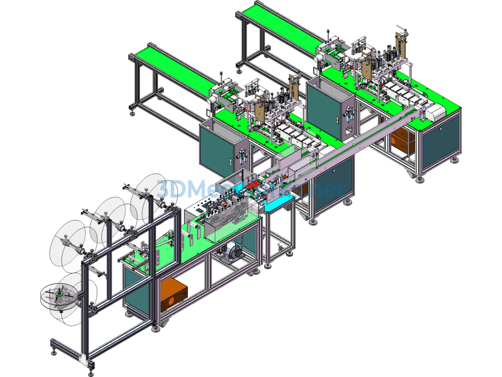 Revised Original Blueprint: One-To-Two Flat Face Mask Second Generation Machine - SolidWorks - Free Download Revised Original Blueprint: One-To-Two Flat Face Mask Second Generation Machine - Image 4