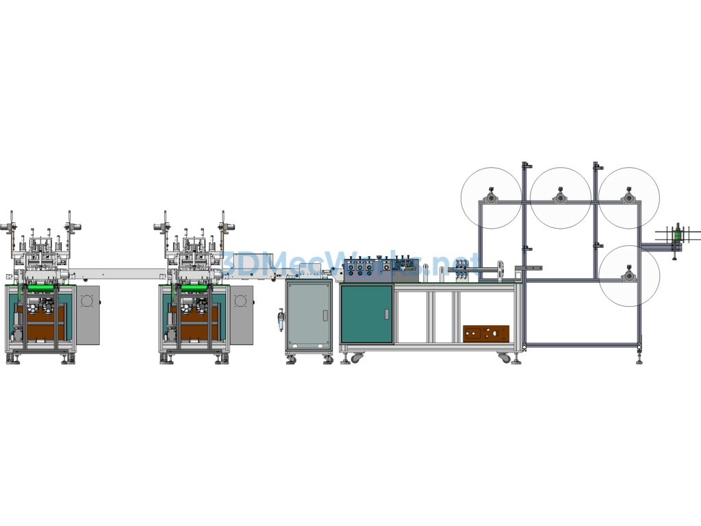 Revised Original Blueprint: One-To-Two Flat Face Mask Second Generation Machine - SolidWorks - Free Download Revised Original Blueprint: One-To-Two Flat Face Mask Second Generation Machine - Image 5