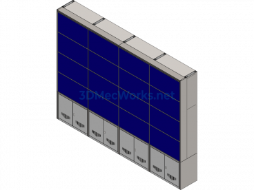 Modular Electric Wall Bracket - SolidWorks - Free Download