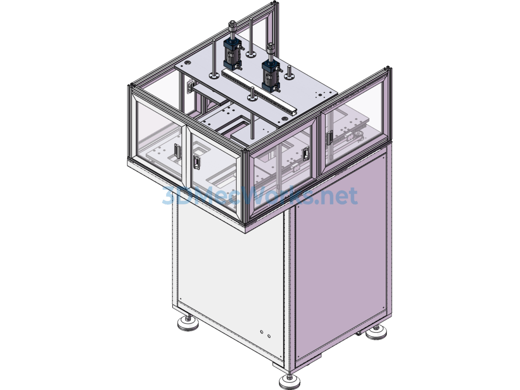 Water Gate Punching Auxiliary Equipment - SolidWorks - Free Download Water Gate Punching Auxiliary Equipment