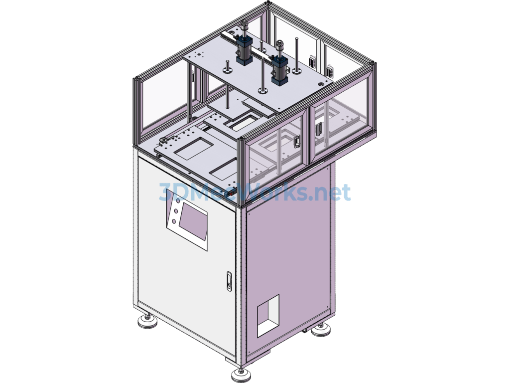 Water Gate Punching Auxiliary Equipment - SolidWorks - Free Download Water Gate Punching Auxiliary Equipment - Image 3