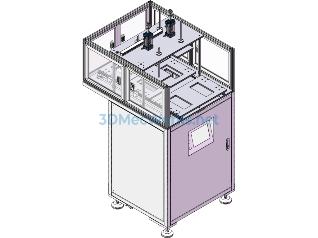 Water Gate Punching Auxiliary Equipment - SolidWorks - Free Download Water Gate Punching Auxiliary Equipment - Image 4