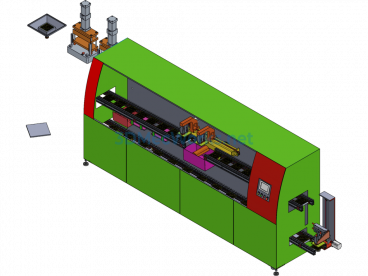 Soldering Machine (Soldering On Both Sides Of The Electrode) - Creo.Parametric - Free Download