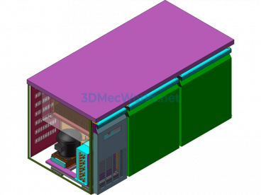 Air-Cooled Cabinet - SolidWorks - Free Download