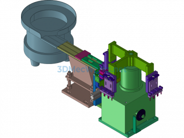 Vibrating Feeder With Lifting And Swinging Indexing Unit Loading Module - Exported - Free Download